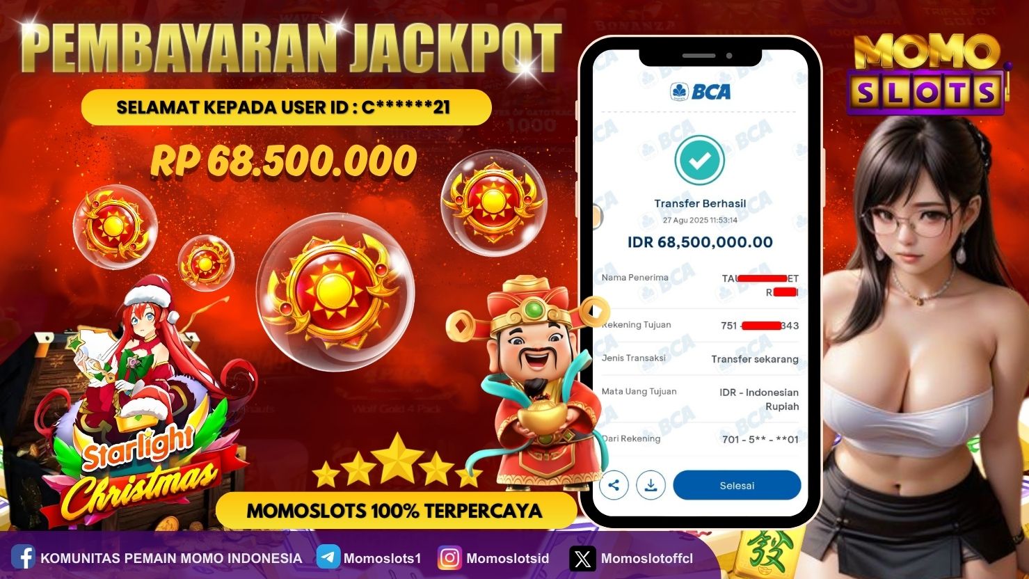 MOMOSLOTS JACKPOT SLOT STARLIGHT CHRISTMAS 